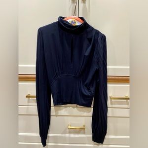 Free People black turtleneck